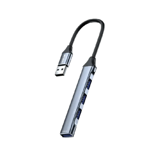 محول موزع USB من جرين ليون 4 في 1 - محول محطة إرساء - أسود