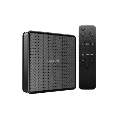 Green Lion Android TV Box 4K with Remote Control - Black