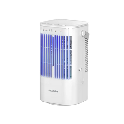 Green Lion Compact Air Cooler Fan with 900mL Water Tank & 120° Oscillation - White