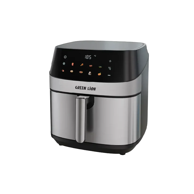 Green Lion Deluxe Air Fryer LED Touch Screen 8L - Black