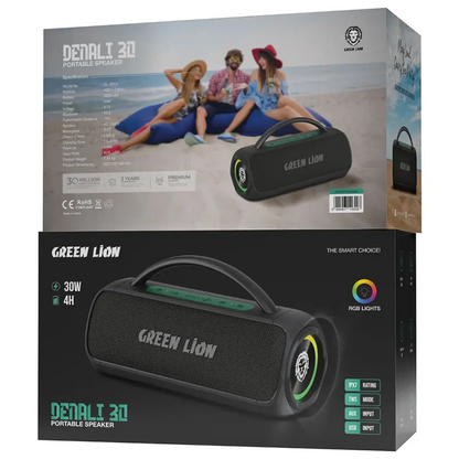 Green Lion Denali 30 Portable Speaker - Black