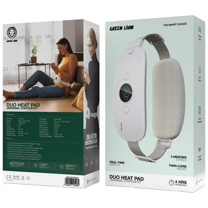 Green Lion Duo Heat Pad Universal Contour Fit - White