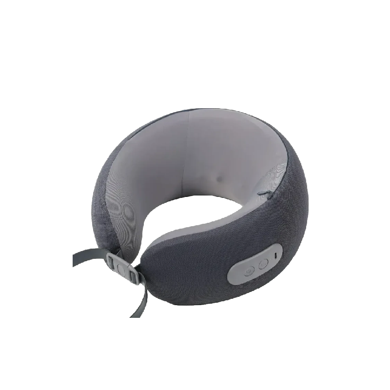 Green Lion Ergonomic Pillow with Neck Massager Function - Gray