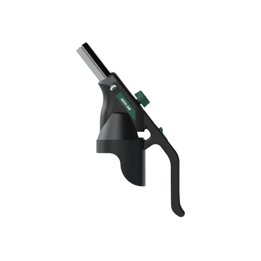 Green Lion Fire Flame Windproof Lighter - Black