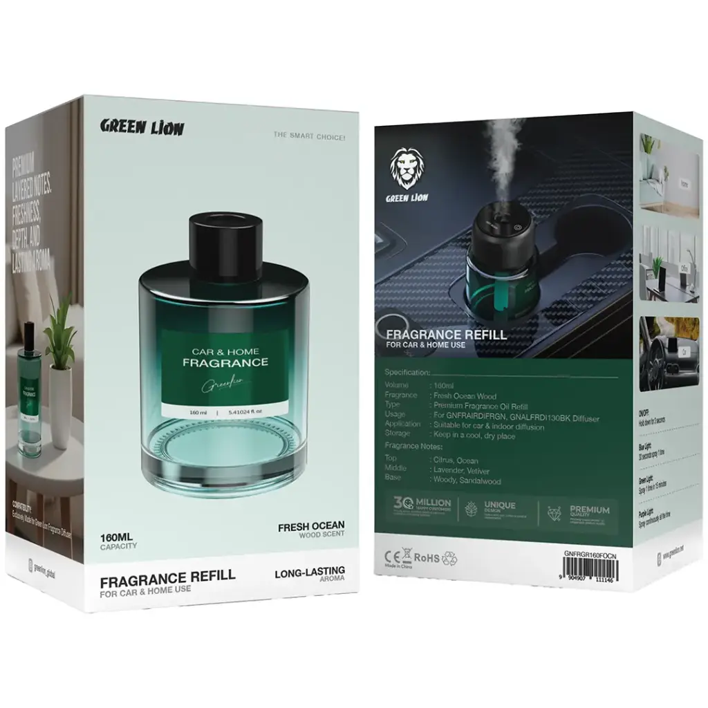 Green Lion Fragrance Refill for Green Lion Fragrance Diffuser - Black