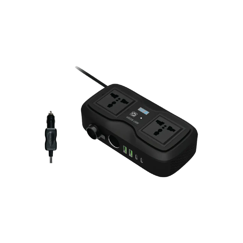 Green Lion GC-233 Power Inverter - Black