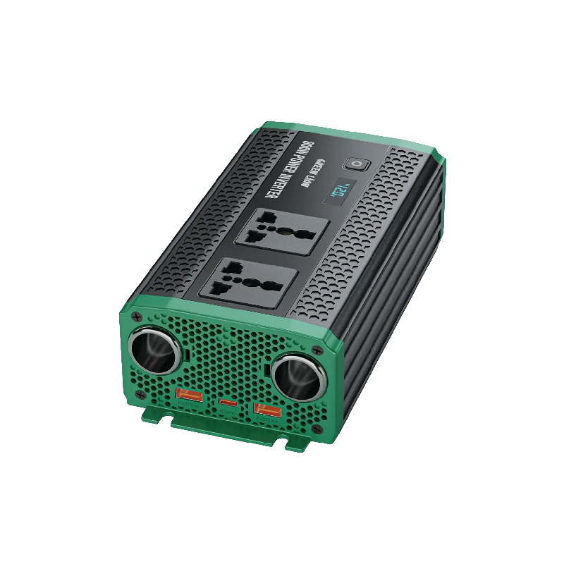Green Lion GC-350 Car Inverter - Black