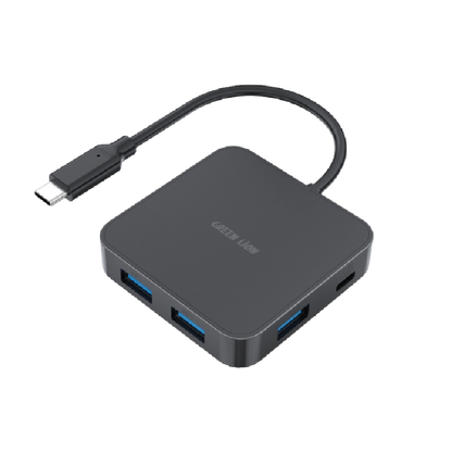 Green Lion GHB-7 7 in 1 USB-C HUB - Black