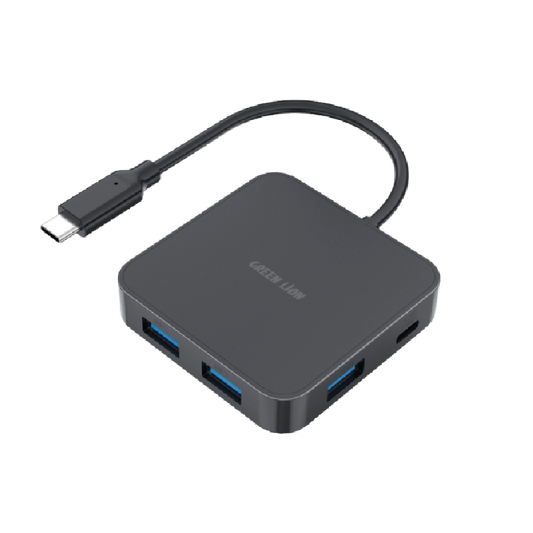Green Lion GHB-7 7 in 1 USB-C HUB - Black