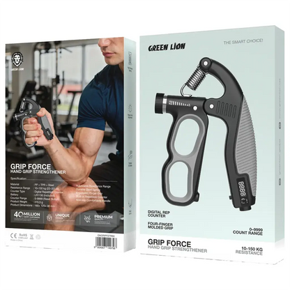 Green Lion Grip Force Hand Grip Strengthener - Black