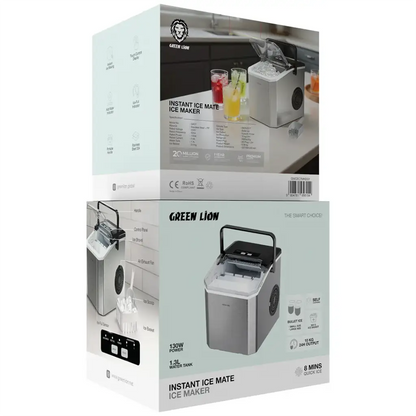 Green Lion Instant Ice Mate Ice Maker 1.5L - Gray
