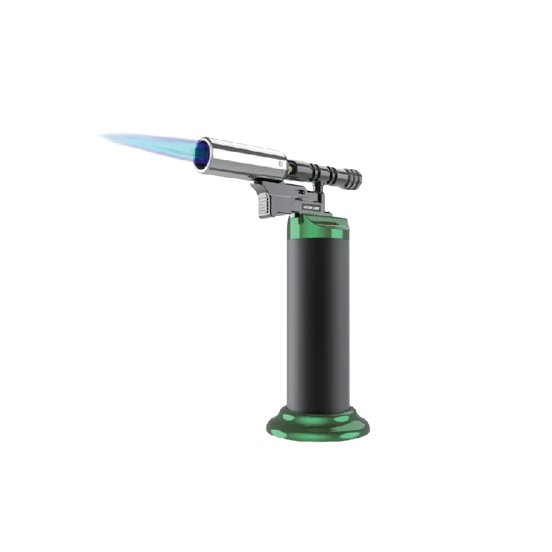 Green Lion Jet Flame Pro Windproof Lighter - Black