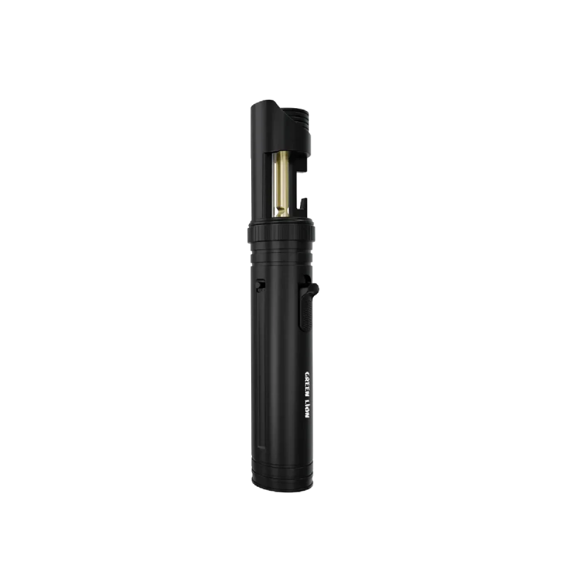 Green Lion Jet Lighter X LED Torch ( Flame Lighter) - Black