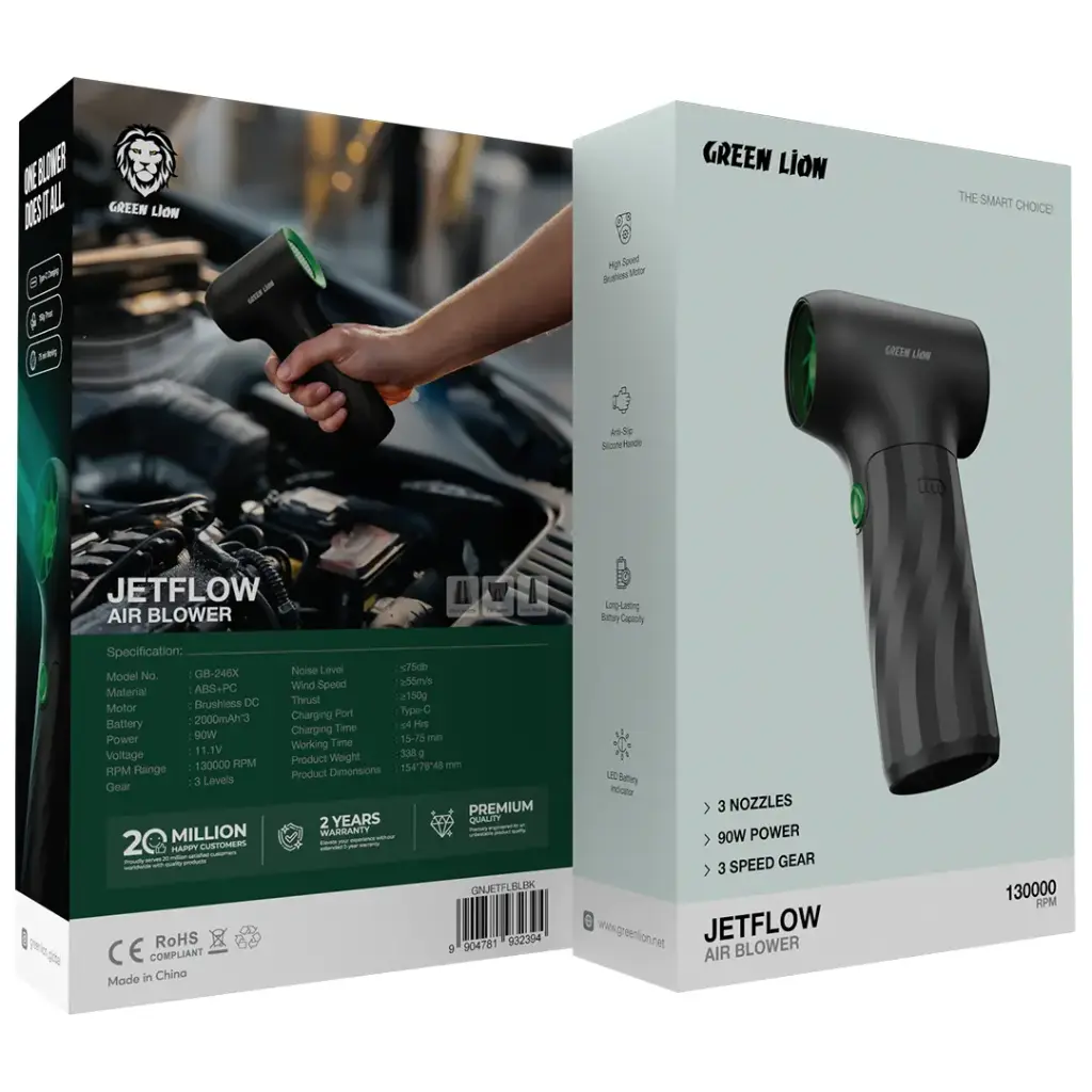 Green Lion Jetflow Air Blower - Black