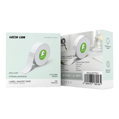 Green Lion Label Maker Tape for Thermal Printer - White