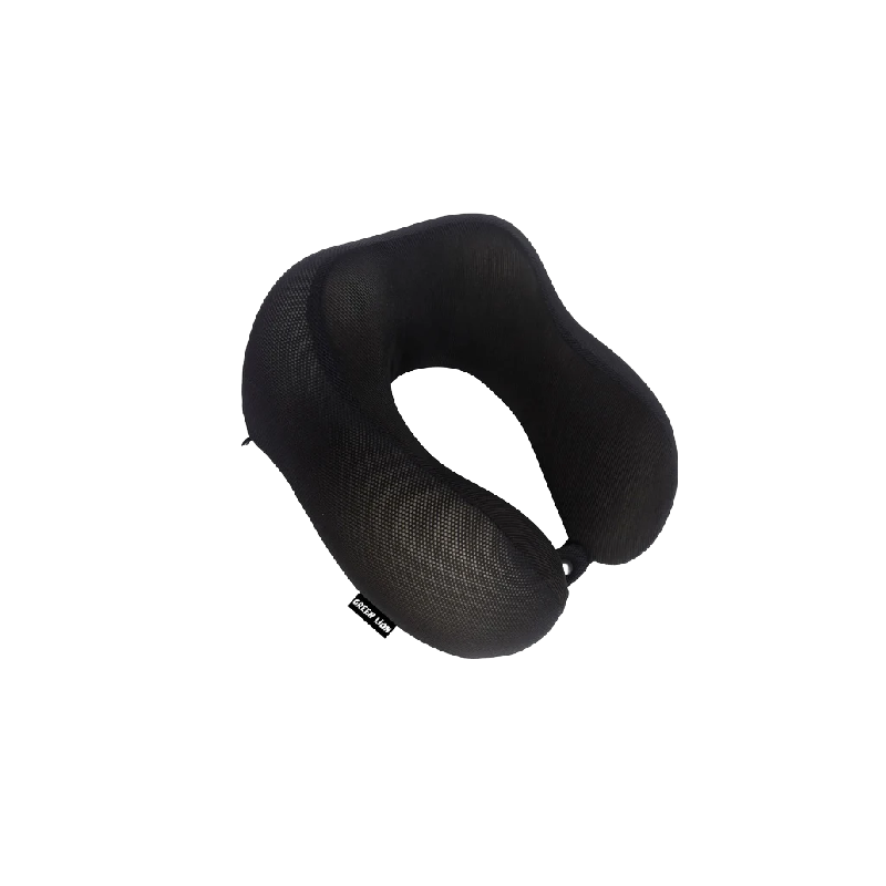 Green Lion Memory Foam Neck Pillow - Black