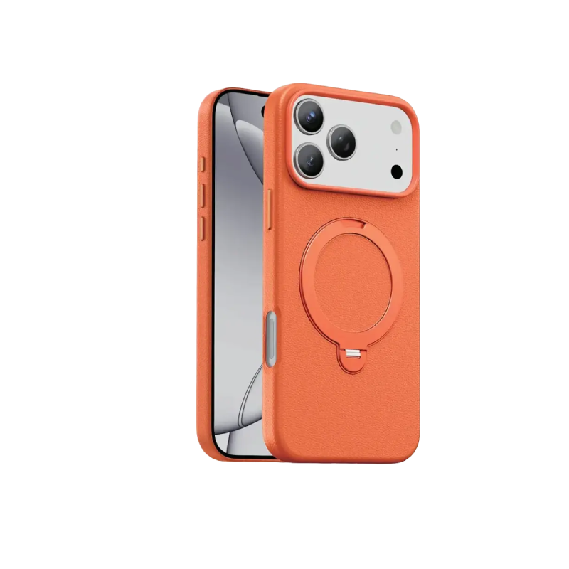 Green Lion Minster Leather MagSafe Case with Foldable Stand Design for iPhone 17 Pro Max
