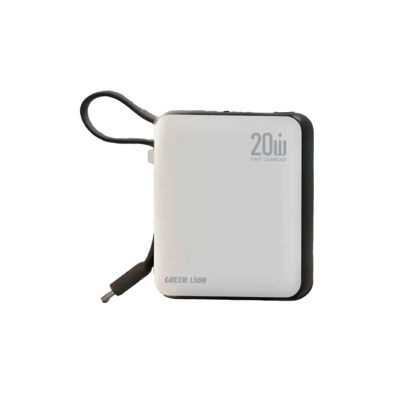 Green Lion Nuru 10000mAh Power Bank - White