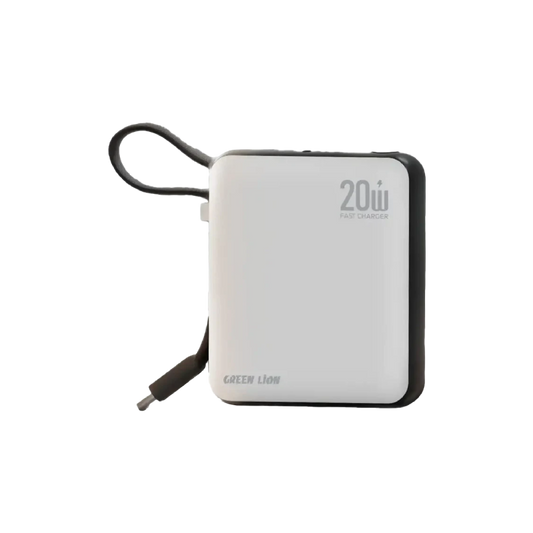 Green Lion Nuru 10000mAh Power Bank - White