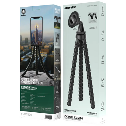 Green Lion Octoflex Mag Tripod Phone Holder - Black