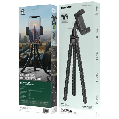 Green Lion Octoflex Tripod Phone Holder - Black