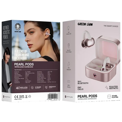 Green Lion Pearl Pods Wireless Earbuds