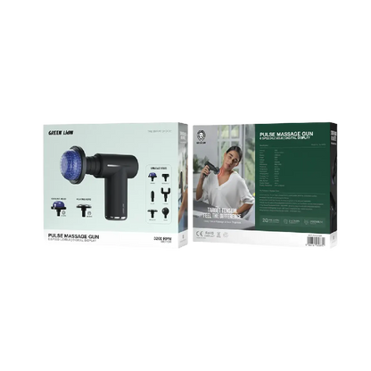 Green Lion Pulse Massage Gun - Black