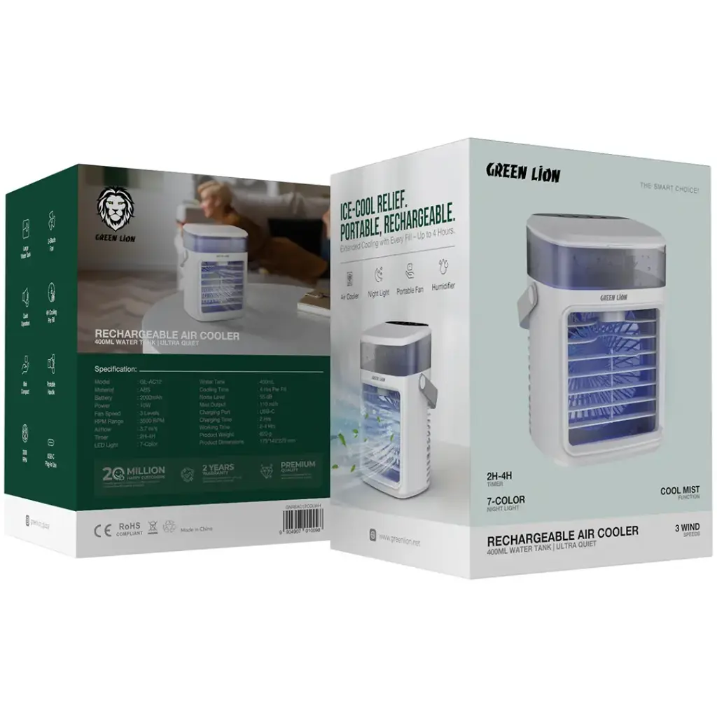 Green Lion Rechargeable Air Cooler Fan