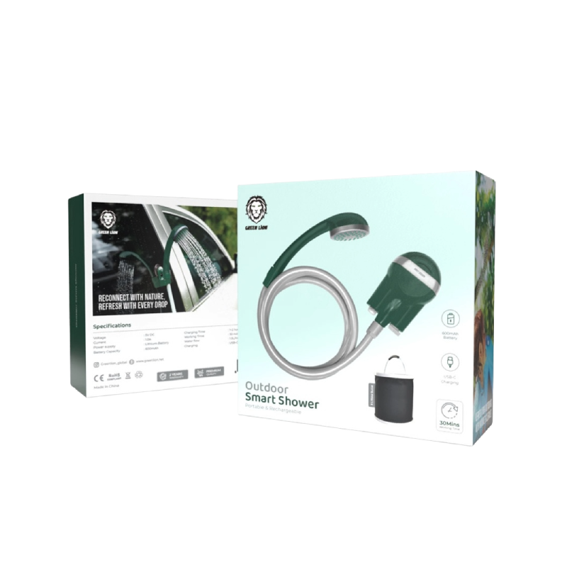 Green Lion Rechargeable Shower - Green