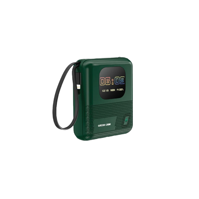 Green Lion Smart Touch Screen 10000mAh Power Bank - Green