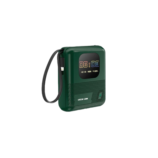 Green Lion Smart Touch Screen 10000mAh Power Bank - Green