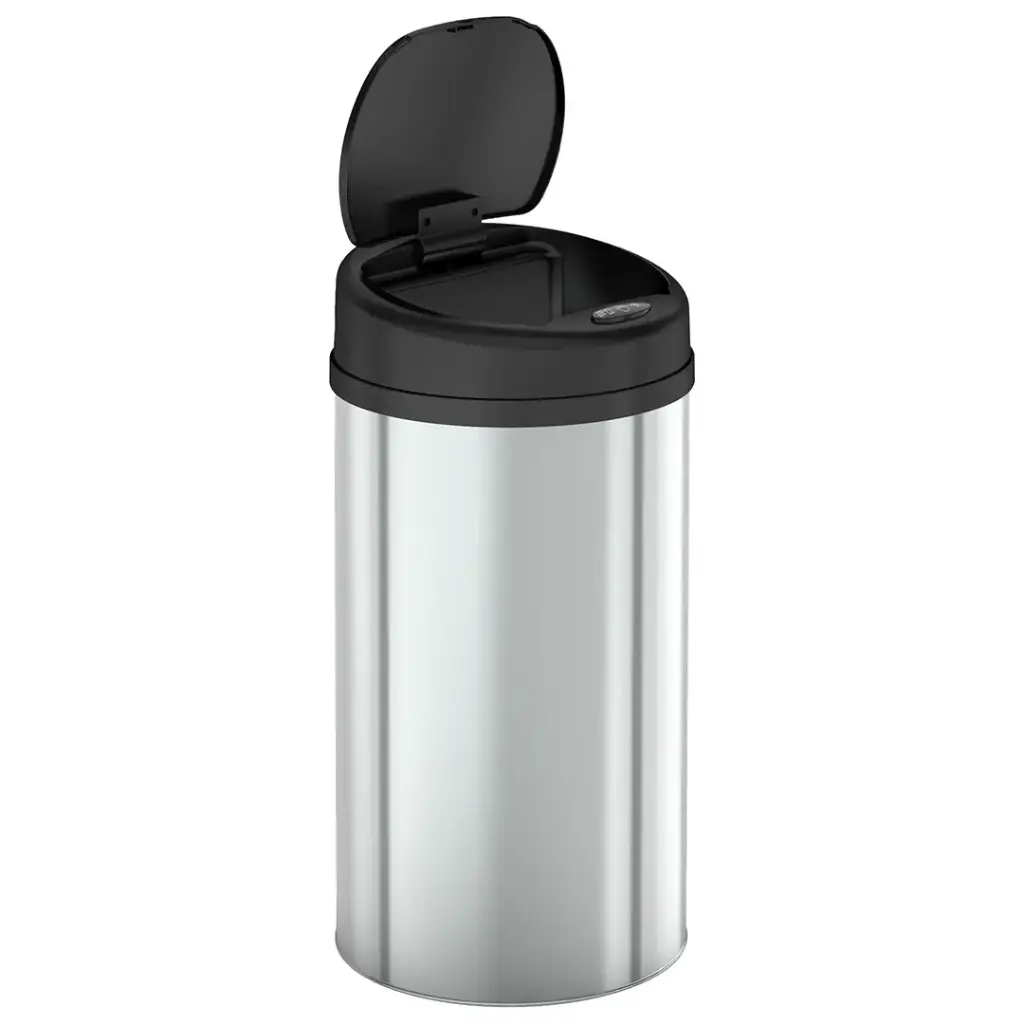 Green Lion Smart Trash Bin with (15L Capacity) & Stainless Steel Material - Silver