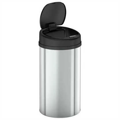 Green Lion Smart Trash Bin with (15L Capacity) & Stainless Steel Material - Silver