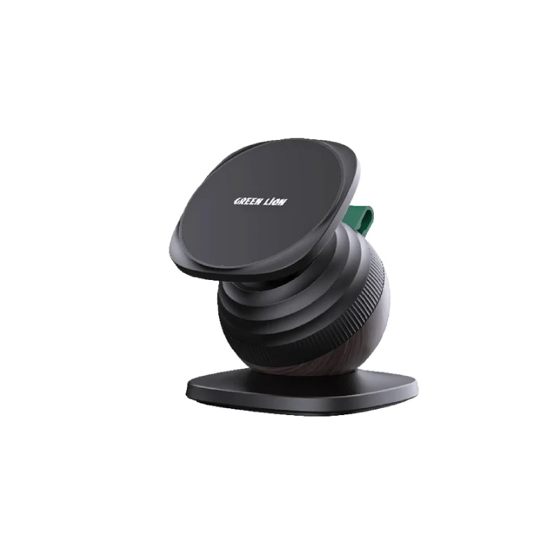 Green Lion Snail Mount Car Phone Holder - Black