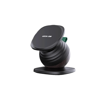 Green Lion Snail Mount Car Phone Holder - Black
