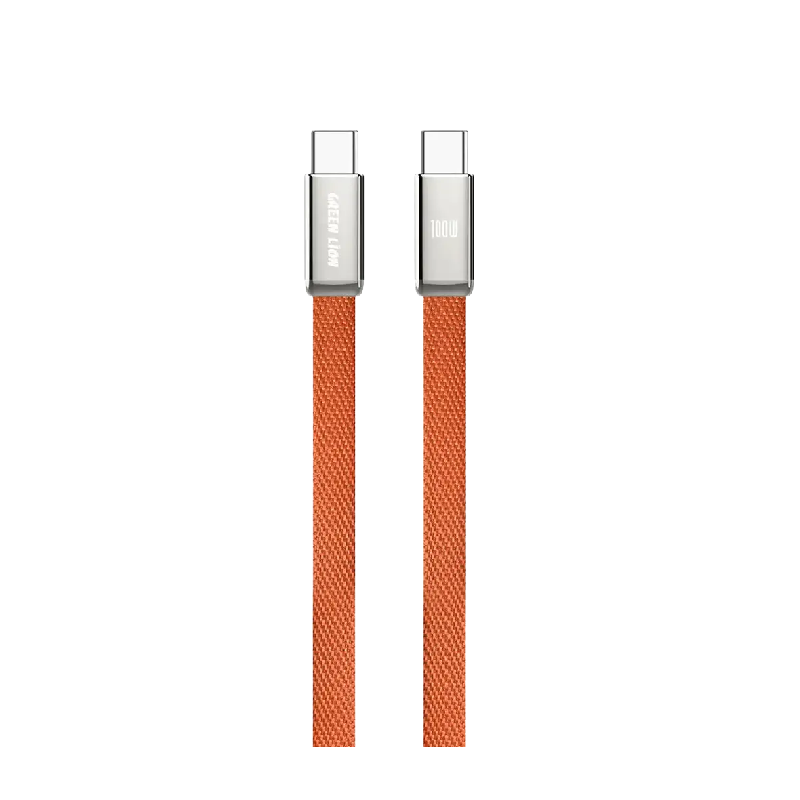 Green Lion Ultra Thin Braided USB-C to USB-C Cable