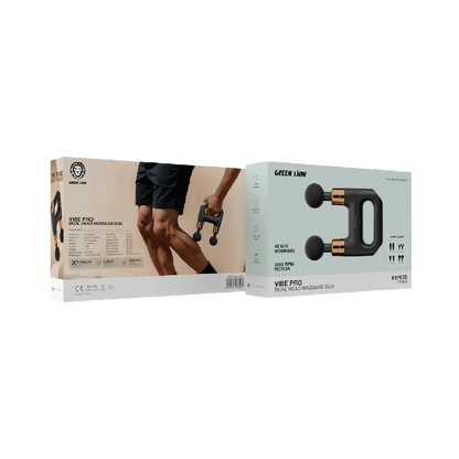 Green Lion Vibe Pro Dual Head Massage Gun - Black