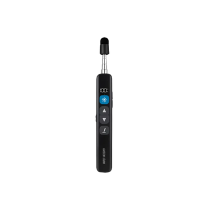 Green Lion Wireless Presenter with Retractable Pointer - Black
