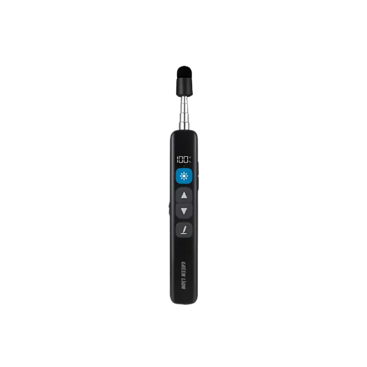 Green Lion Wireless Presenter with Retractable Pointer - Black