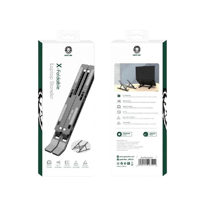 Green Lion X-Foldable Laptop Stand - Gray