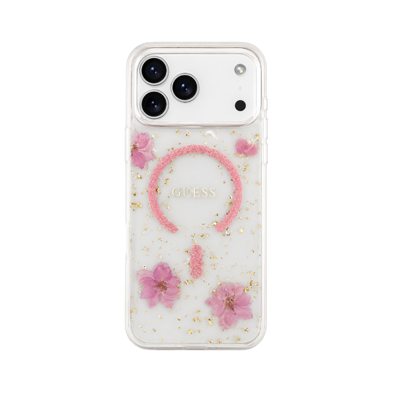 Guess Floral MagSafe Case for iPhone 17 Pro
