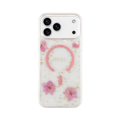 Guess Floral MagSafe Case for iPhone 17 Pro
