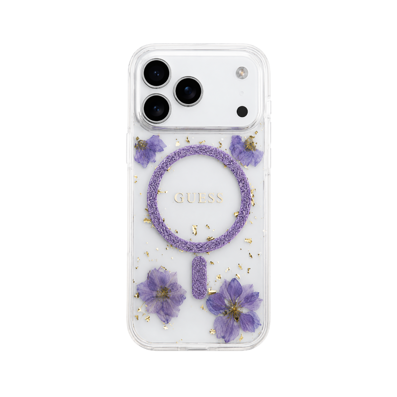 Guess Floral MagSafe Case for iPhone 17 Pro