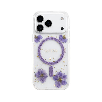 Guess Floral MagSafe Case for iPhone 17 Pro