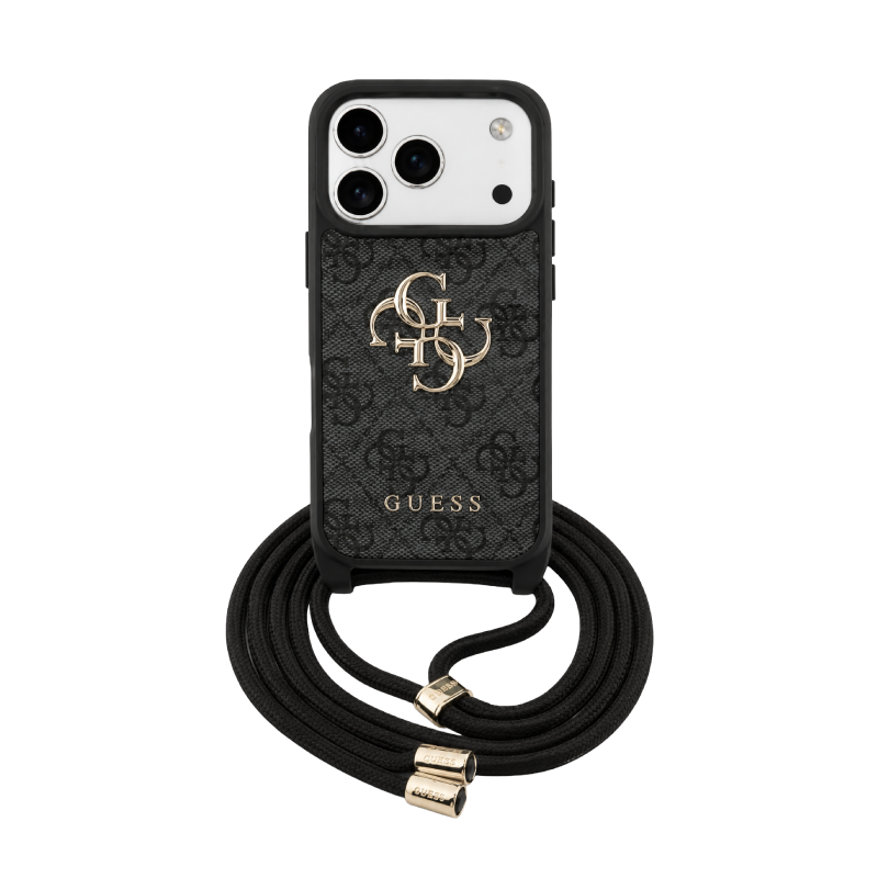 غطاء Guess Monogram مع حزام لهاتف iPhone 17 Pro