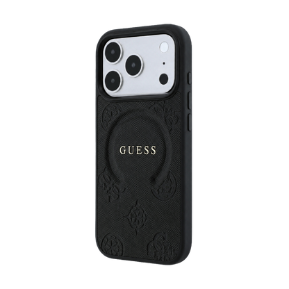 Guess phone case featuring a transparent design