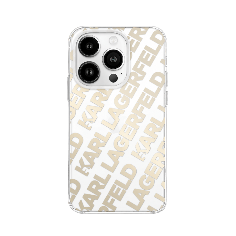 Karl Lagerfeld Houndstooth Case for iPhone 16 Pro