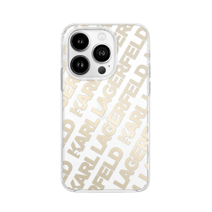 Karl Lagerfeld Houndstooth Case for iPhone 16 Pro