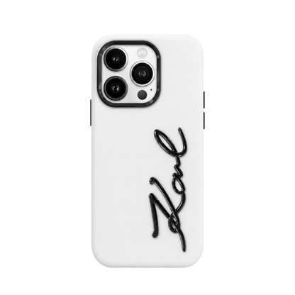 Karl Lagerfeld Signature Case for iPhone 16 Pro Max