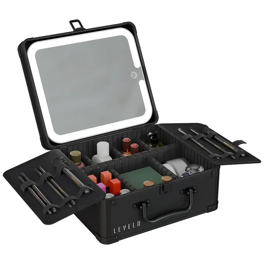 Levelo Roamiversal 2400W Luggage Design Travel Adapter - Aluminum Silver